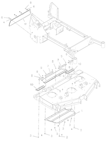 Discharge Chute - 52-Inch - Rd Diagram and Parts List for 998305 000101 - 000499 Ariens Lawn Tractor