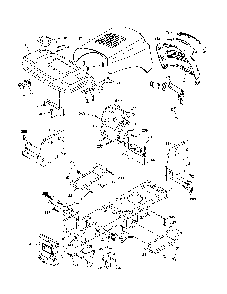 Chassis Diagram and Parts List for 936060  Ariens Lawn Tractor