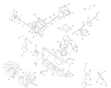 Sno-Thro Diagram and Parts List for 10ML60 017001 Ariens Lawn Tractor Accessories
