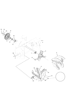 Auger And Impeller - 28" Diagram and Parts List for 926093 000101 & Above Ariens Snow Blower