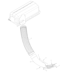 Bagger Neck And Hose – 42-Inch Diagram and Parts List for 815051 000101 + Ariens Lawn Tractor