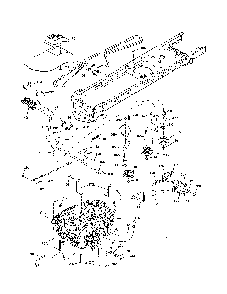 Drive Diagram and Parts List for A19BA42 96046001001 Ariens Lawn Tractor