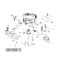 Engine Diagram and Parts List for 96046001600  Ariens Lawn Tractor