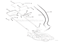 Handlebar And Controls Diagram and Parts List for 911152 000101-001999 Ariens Lawn Mower