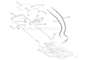 Handlebar & Controls Diagram and Parts List for 911342 000101 Ariens Lawn Mower