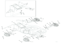 Wheels And Height Of Cut Diagram and Parts List for 911342 000101 Ariens Lawn Mower