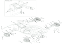 Wheels And Height Of Cut Diagram and Parts List for 911156 000101 Ariens Lawn Mower