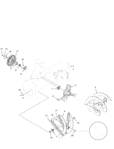 Auger And Impeller - 32" Diagram and Parts List for 926092 000101 & Above Ariens Snow Blower