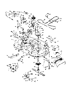 Mower deck Diagram and Parts List for 93604200  Ariens Lawn Tractor