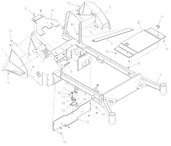 Frame And Fenders Diagram and Parts List for 998302 000500 - 000999 Ariens Lawn Tractor