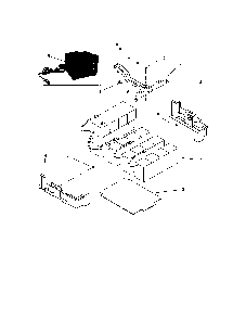 Batteries/charger/guards/clamp Diagram and Parts List for 91600200  Ariens Lawn Mower