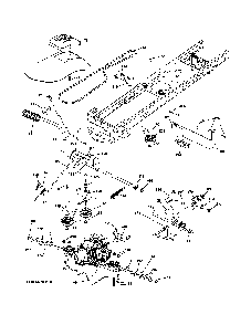 Drive Diagram and Parts List for A2246YT 96046001700 Ariens Lawn Tractor