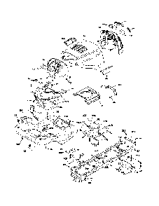 Chassis Diagram and Parts List for A2346YT 96046001900 Ariens Lawn Tractor