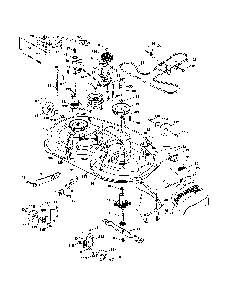 Mower Deck Diagram and Parts List for A20BH42 96046001100 Ariens Lawn Tractor