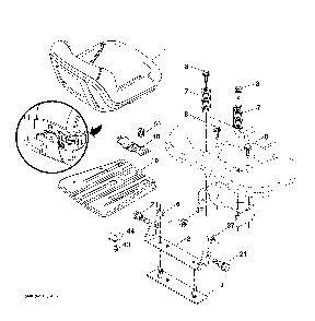 Part Location Diagram of 140675 Ariens Lawn Tractor Fender Strap 140675