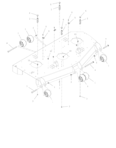 Anti-Scalp Wheels - 52-Inch And 60-Inch - Sd Diagram and Parts List for 997311 001500 - 001999 Ariens Lawn Tractor