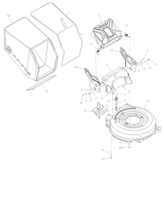Mower Deck And Bag Diagram and Parts List for 911607 003500 + Ariens Lawn Mower
