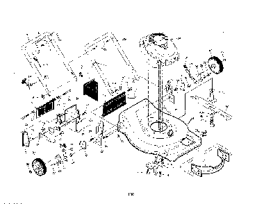Engine/Housing/Handle Diagram and Parts List for A173K22 96146000600 Ariens Lawn Mower