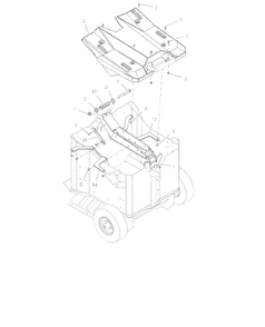 Hood Assembly Diagram and Parts List for 897003 001000 + Ariens Miscellaneous
