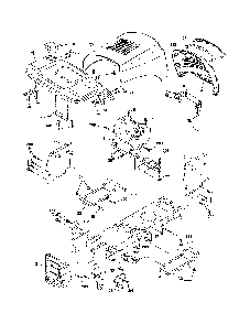 Chassis Diagram and Parts List for A175BG42 96016002300 Ariens Lawn Tractor