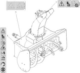 Decals Diagram and Parts List for 851301 000101 Ariens Lawn Tractor Accessories
