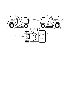 Decals Diagram and Parts List for 96046001600  Ariens Lawn Tractor