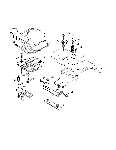 Seat Diagram and Parts List for 93604800  Ariens Lawn Tractor