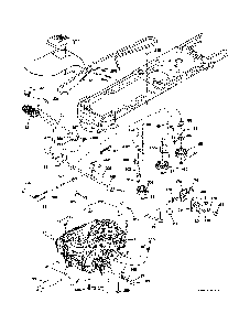 Drive Diagram and Parts List for A19BA42 96046001000 Ariens Lawn Tractor
