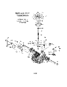 Transaxle Diagram and Parts List for A2042YT 96046001600 Ariens Lawn Tractor
