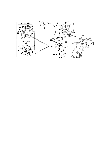 Discharge Chute Crank Diagram and Parts List for 93250500 101-1500 Ariens Snow Blower