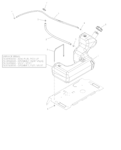 Fuel System - Kawasaki Diagram and Parts List for 918027 035000 + Ariens Lawn Tractor