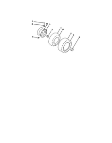 Part Location Diagram of 104757X428 Ariens Lawn tractor axle cap