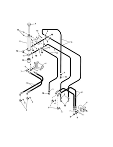Hydraulic Diagram and Parts List for 99480600  Ariens Lawn Mower