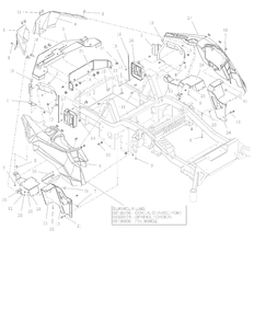 Fenders And Bumper Diagram and Parts List for 997312 000101 - 001499 Ariens Lawn Tractor