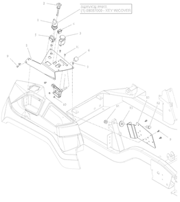 Control Panel - Apex Diagram and Parts List for 991296 100000 + Ariens Lawn Tractor