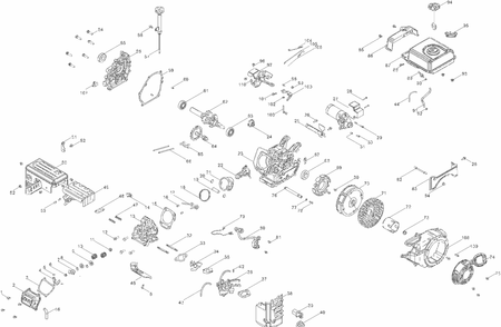 Engine - 08201509 Diagram and Parts List for 921070  Ariens Snow Blower