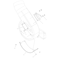 Blower Handle And Guard Diagram and Parts List for 718010  Ariens Lawn Tractor Accessories