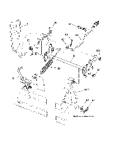 Mower Lift Diagram and Parts List for A19BA42 96046001000 Ariens Lawn Tractor