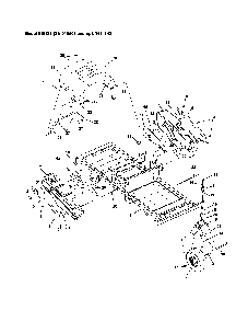 Frame/hood/fenders/casters/tires Diagram and Parts List for 91514100  Ariens Lawn Mower