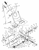 Frame & Linkage Diagram and Parts List for 902811 000101 Ariens Tiller
