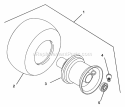 Wheels Diagram and Parts List for 988315 000101 Ariens Lawn Mower