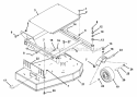 Fixed Deck And Mower Frame Diagram and Parts List for 988315 002500 Ariens Lawn Mower
