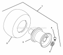 Wheels Diagram and Parts List for 988315 002500 Ariens Lawn Mower