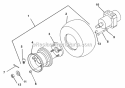 Wheels Diagram and Parts List for 988316 000101 Ariens Lawn Mower
