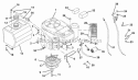 Engine, Fuel And Exhaust System Diagram and Parts List for 988316 000101 Ariens Lawn Mower