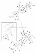 Parking Brake Diagram and Parts List for 988316 000101 Ariens Lawn Mower