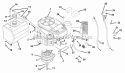 Engine, Fuel And Exhaust System Diagram and Parts List for 988316 002500 Ariens Lawn Mower