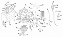 Engine, Fuel And Exhaust System Diagram and Parts List for 988320 000101 Ariens Lawn Mower