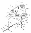 Ground Drive Diagram and Parts List for 988318 000101 Ariens Lawn Mower