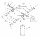 Gear And Shafts Diagram and Parts List for 901026 000101 Ariens Tiller